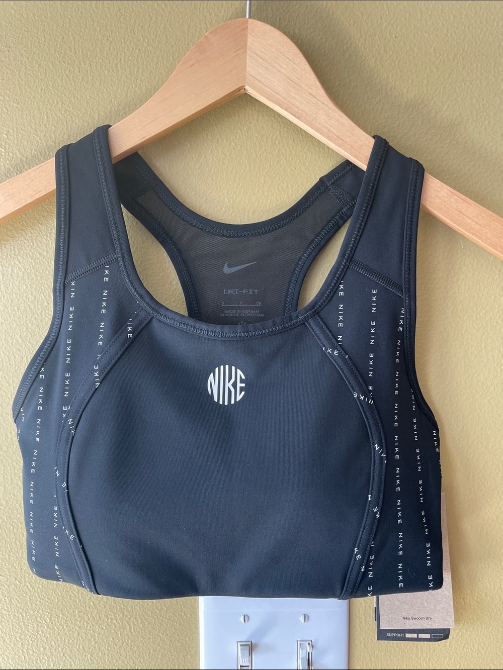 NWT Nike Black High-Impact Racerback Sports Bra